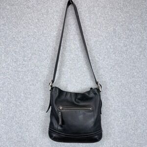 VTG Coach Duffel Sac Shoulder Bag Women Black G04S-1415 Classic Minimalist Indie